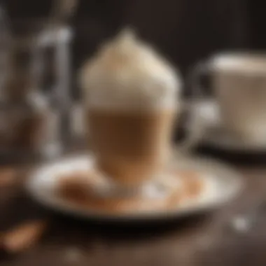 Rich coffee beverage enhanced with whipped cream